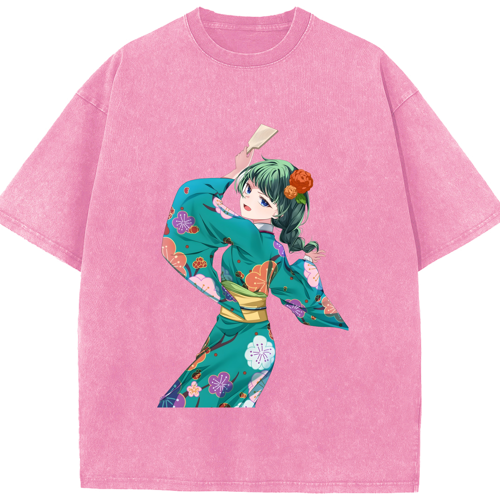 （画像用） 薬屋のひとりごと The Apothecary Diaries 綿100% ヴィンテージ風 半袖Tシャツ（フロントプリント）